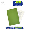 Exacompta Square Cut Folder Strong, 315gsm Manilla Holds A4 Foolscap Documents, Pack of 100 (Green)