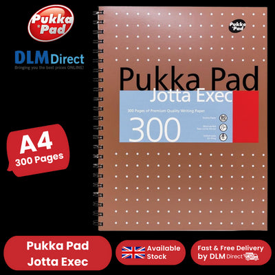 Pukka A4 300 page Metallic jotta - Lined Pack of 1