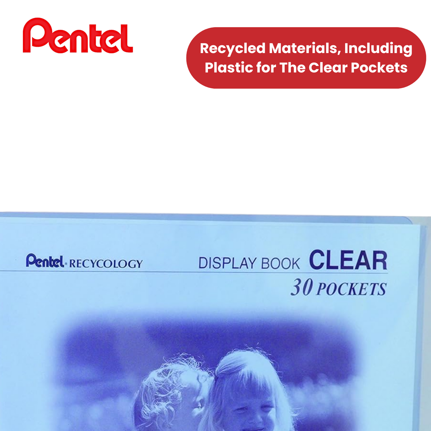 PENTEL RECY A4 DISP BK CLR 30PKT BLUE - Pack of 1