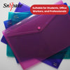 Snopake Polyfile Plus Fullscap Electra Assorted Waterproof Document Files x5