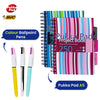 Pukka A5 Project Book With Dividers 1x Pad On Your Colour Choice & Bic 4 Colour Ballpoint Pens 2x