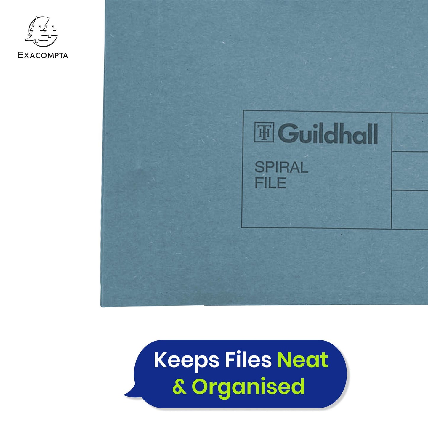 Exacompta Guildhall Spring Manilla Transfer File, 285gsm Blue Angel Certified Folder, Pack of 25
