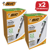 BIC Marking 2000 Ecolutions Permanent Markers Green 1.7mm Bullet Tip Pack of 12