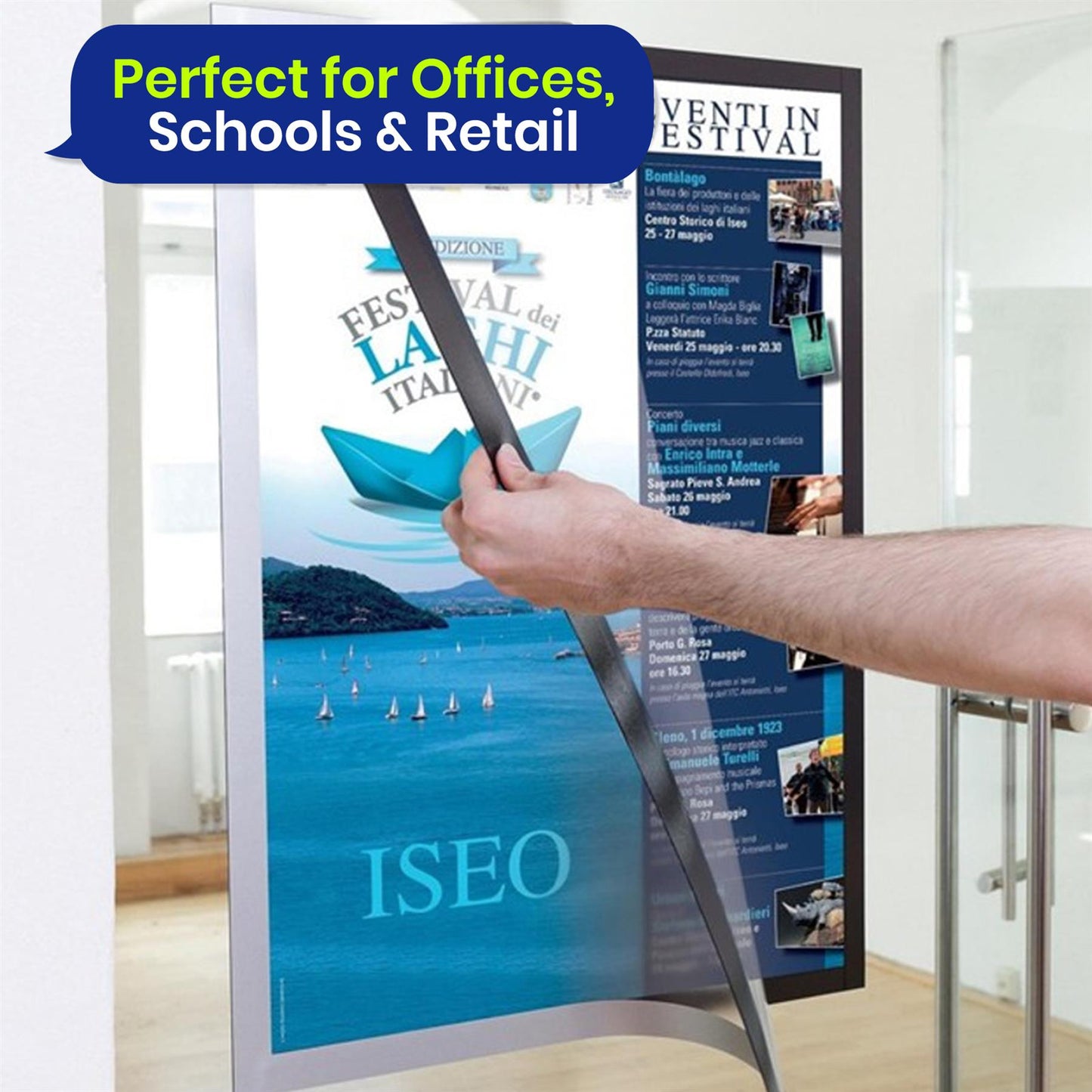 Durable DURAFRAME A2 Self-Adhesive Magnetic Poster Frame Black