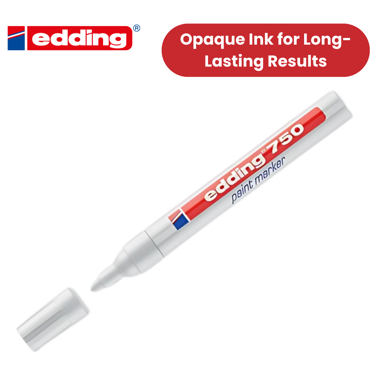 Edding Paintmarker Opaque White Pack of 10 Edding Paintmarker Opaque White Single Pen - 1 to 30 Packs