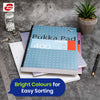 Pukka Pad A4 Refill Notepad with 400 Pages of 80GSM Paper, ,Blue,White,Pink,Silver - Pack of 5