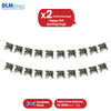 Happy 21st Birthday Black and White Bunting Hanging Party Decoration