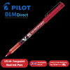 Pilot Hi-Tecpoint V5 Liquid Ink Rollerball Pen - Fine Tip 0.5mm Multi Pen - Red