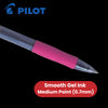 Pilot G-207 Gel Pens Retractable Rollerball Refillable Ergonomic Grip Pink Ink
