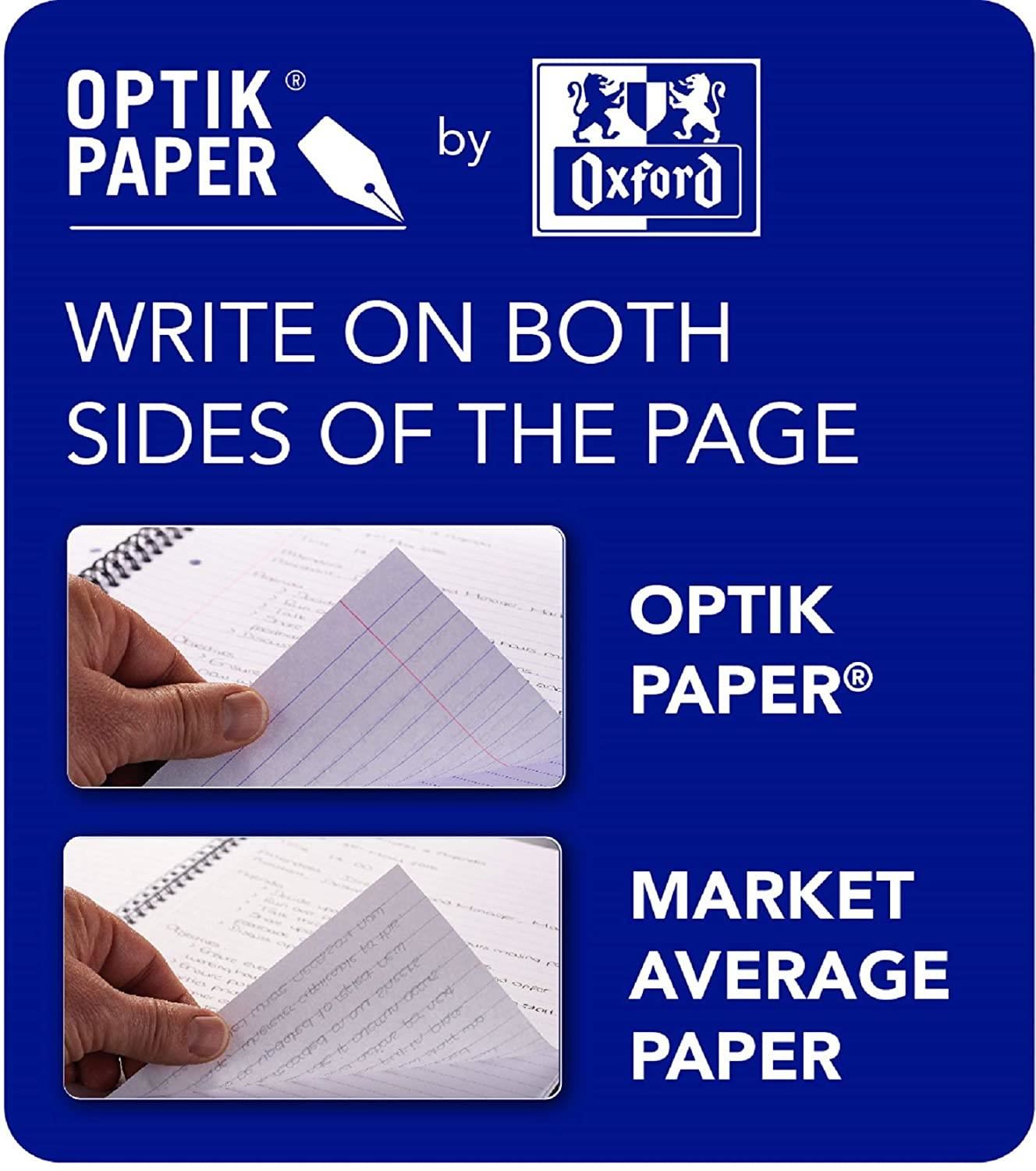 PACK OF 3 A4 OXFORD TOUCH CARD NOTEPAD REFILL - ASSORTED COLOURS