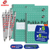 Pukka Pad A5 Squared Jotta Book, 200 Pages Wirebound Grid, Perforated