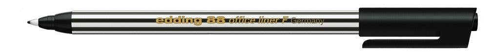 Edding 88 Office Liner Pen Black - Pack of 10
