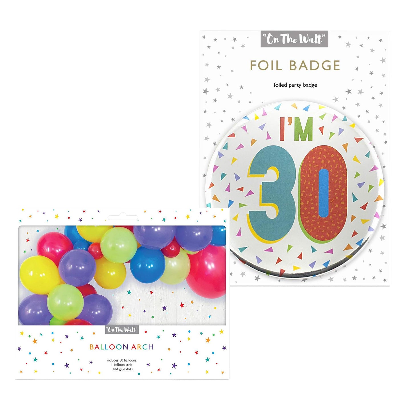 Balloon Garland Kit with Foil 30 Birthday Badge for Celebration Display Decor