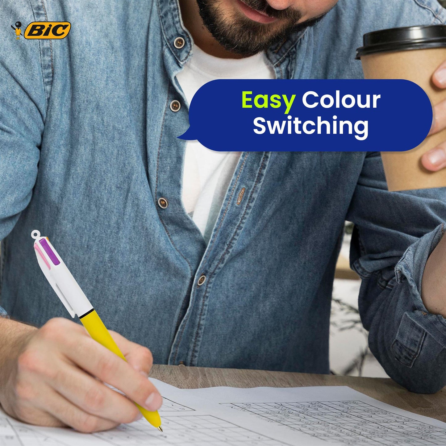 Daily Pukka Notepads 3 Packs With Bic 4 Colour Pens Pack Of 9 & Bic 2300 Permanent Markers Pack Of 2