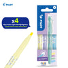 4x Pilot FriXion Soft Light Erasable Highlighter Assorted Pens for School & Office