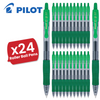 Pilot G-207 Retractable Gel Rollerball 0.7 mm Tip Medium (Single Pen) - Green