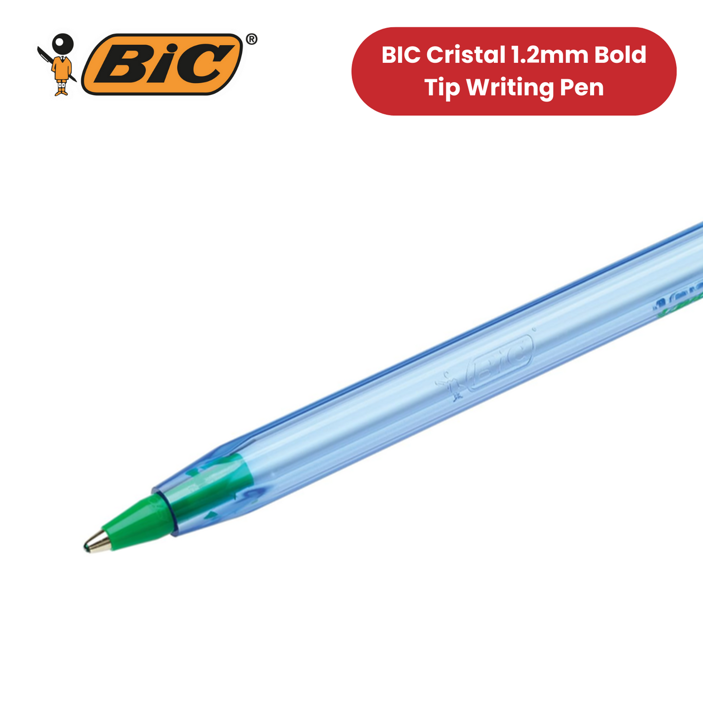 Bic Cristal Soft - Green - Box of 50