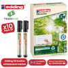 edding 28 Ecoline whiteboard marker - black - box of 10 whiteboard pens 2-36