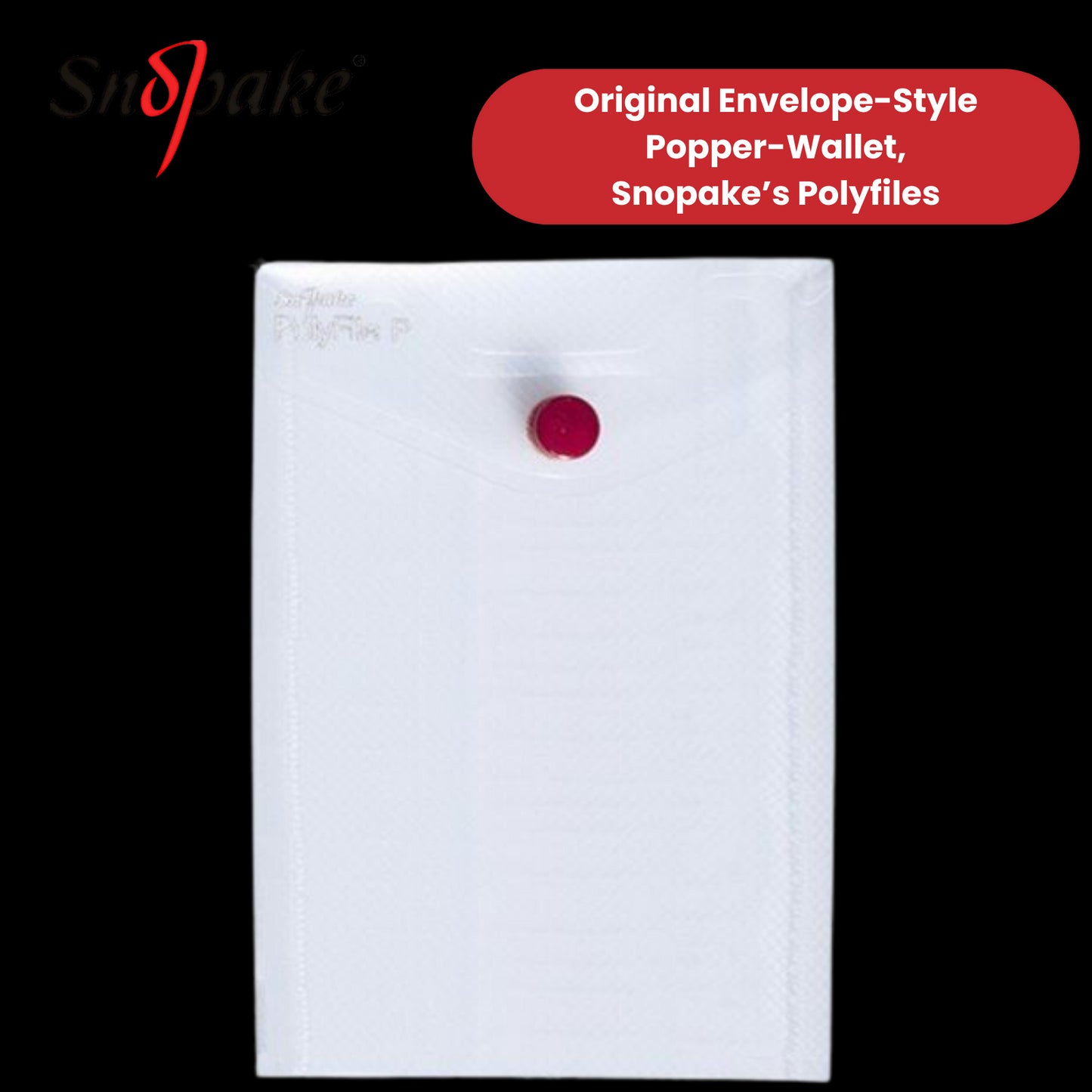 Snopake A6 Clear Polyfile Wallet, Durable & Waterproof Document Holder Pack of 5