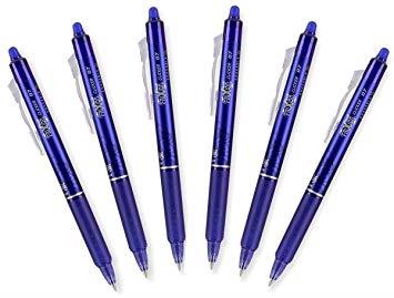 Pilot Frixion Clicker Retractable Erasable 0.7mm Tip Blue - Pack of 12