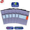 6x PUKKA PAD A4 Squared White Pad 160 Pages 5mm Grid for Maths and Technical Work