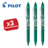Pilot FriXion Clicker Erasable Gel Rollerball Multiple Pens 0.7mm Tip Line Green