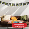 On The Wall Happy 40th Birthday Banner - Black & White, 4m Long - 10 Flags