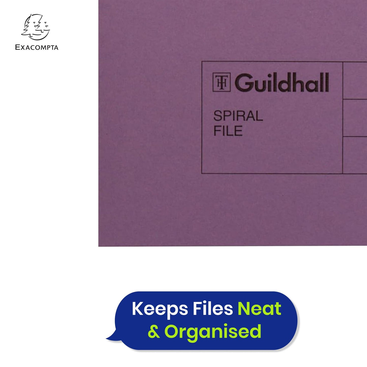 Exacompta Guildhall Spring Manilla Transfer File, 285gsm Blue Angel Certified Folder, Pack of 25