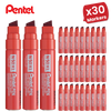 PENTEL N50XL PERMANENT MARKER RED - Single Pen