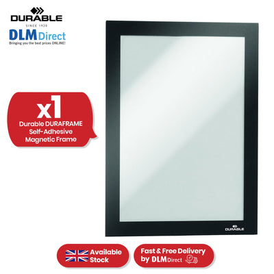 Durable Magnetic Frame - Glass Display Holders, Black A5 Wall Mount Holders for Posters