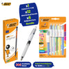 BIC 12x Matic Pencils & 4 Colours Pen with HB Lead & 6x 4 Colours Assorted Pens
