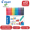Pilot Frixion Colours Erasable Felt-Tip Pens - Wallet of 12 Assorted Colours