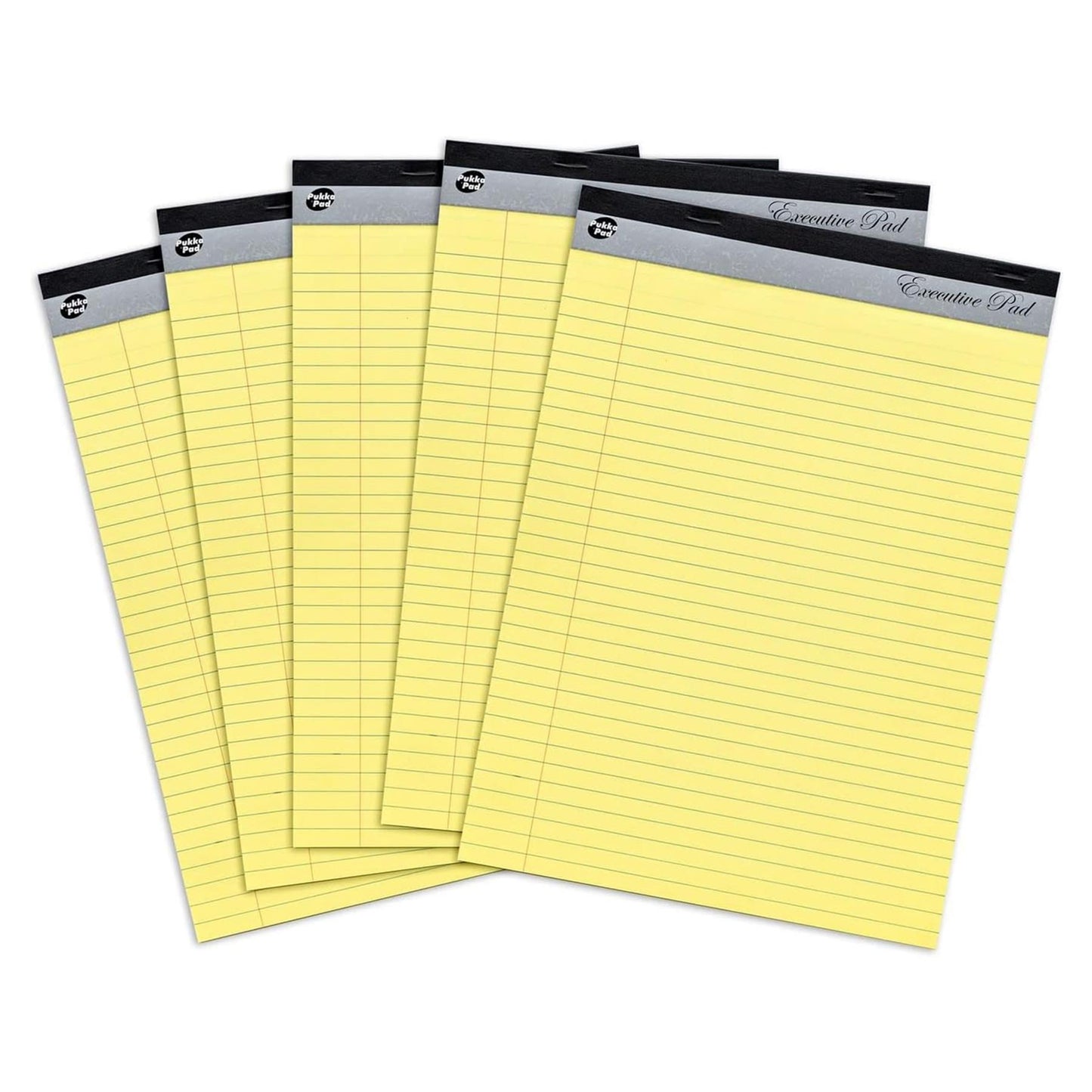 PUKKA PAD Legal Pad A4 Yellow Lined Paper 100 Pages for Office and Study
