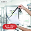Durable DURAFRAME Magnetic Frame - Silver A4 Magnetic Sign Holders with Pen Holder for Time Tables