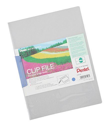 PENTEL RECY A4 CLIP FILES BLUE - Pack of 10