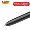 BIC 4 Colours Counter Pen Ballpoint Pen Blue 1 Box