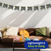 Happy 60th Birthday Black and White Bunting 4M Party Banner with 10 Flags Durable