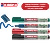 Edding 4-29-4 Pack of 4 Assorted Chisel Tip Markers - 1 to 36 Packs