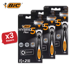 BIC Hybrid 5 Flex - 1 Handle + 2 Blades