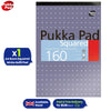 PUKKA PAD A4 Squared White Pad 160 Pages 5mm Grid for Maths and Technical Work