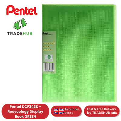 PENTEL RECY DISP BK VIVID 30PKT GREEN - Pack of 1