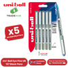 Uni-Ball Eye UB-157 Fine Rollerball Smooth Waterproof Ink Pack of 5 - Blue Pens
