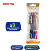 Zebra Gel Pen Plastic Fine Point Pen Home School & Office ( Pack of 3 )