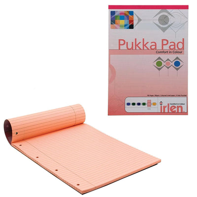 A4 Pukka Dyslexia Pad with Rose Tinted Ruled Pages and Perforated Sheets