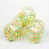 OTW426 Latex Balloon - Muticoloured Confetti - Clear - 12