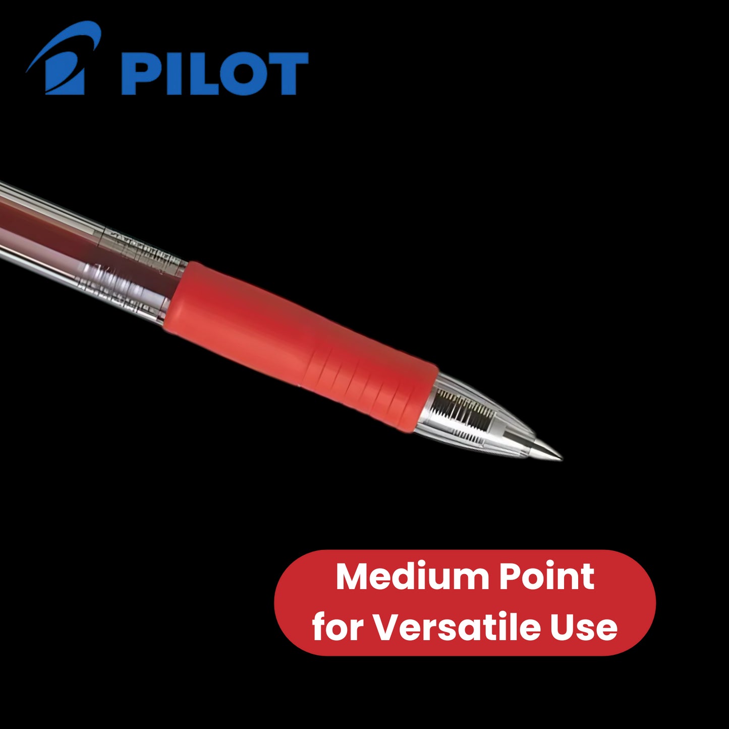 Pilot G207 Retractable Gel Rollerball 0.7mm Tip Smooth Single - Multi Pens Red