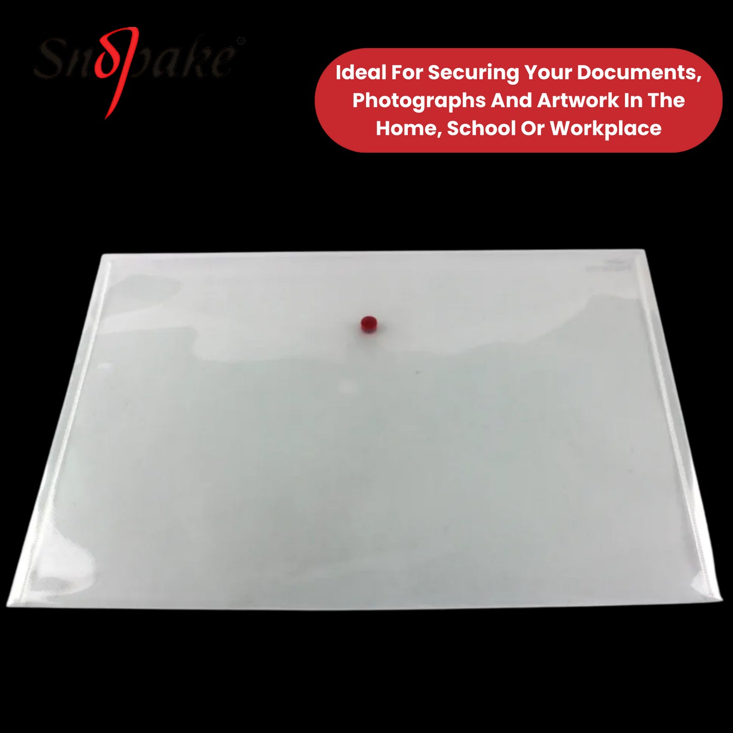 Snopake A5 Clear Polyfile Wallets - Strong & Reliable Document Holders Pack of 5