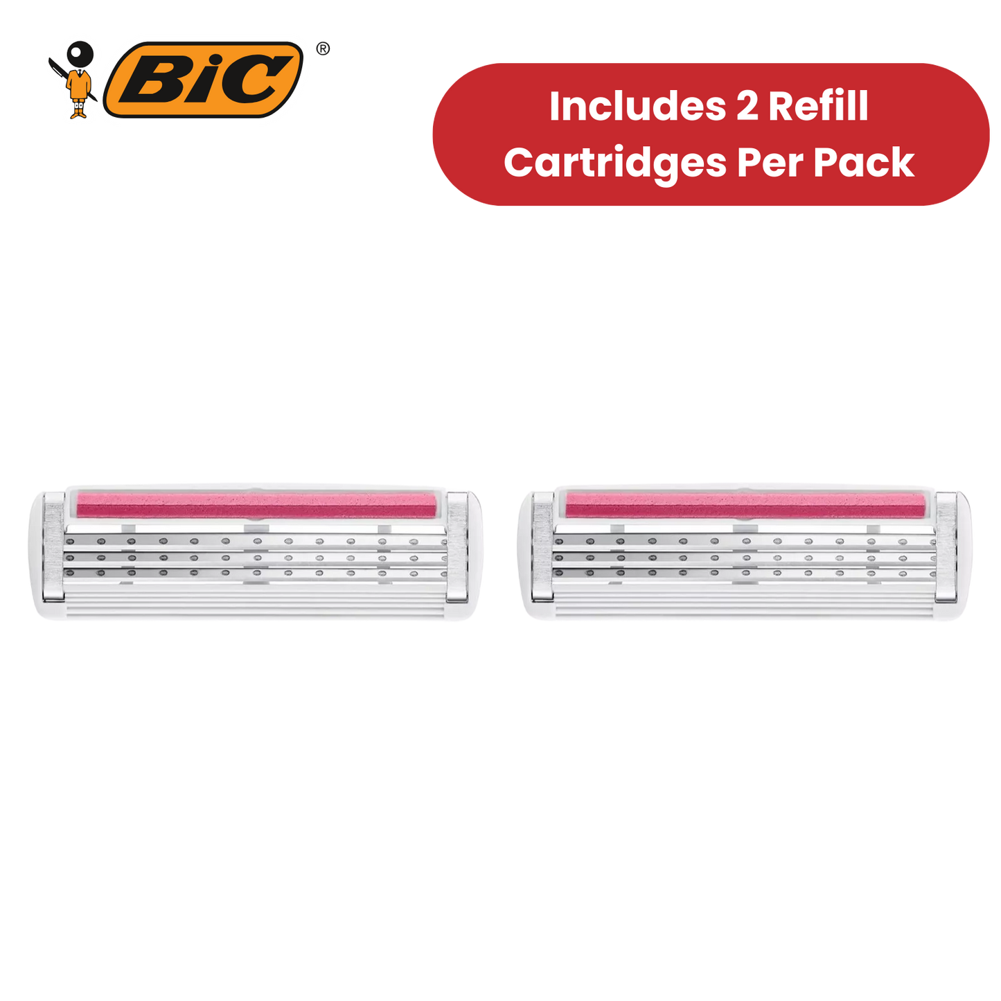 BIC Click 3 Soleil Sensitive Women's Razor Refills - 1 Handle + 4 Blades -1 to 5