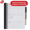 Pukka Pad Black Project Book A5, 250 Pages, With Dividers, Stylish Notebook For Study & Notes