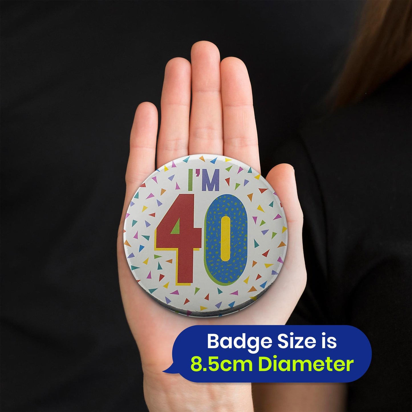 Balloon Garland Kit with Foil 40 Birthday Badge for Celebration Display Decor